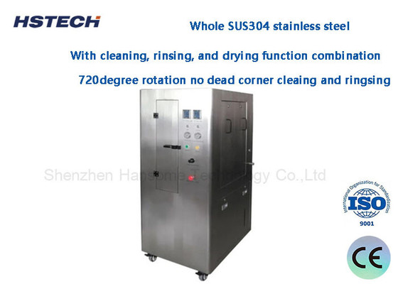SUS304 Нержавеющая сталь SMT Стенцильная очистная машина Алкоголь Растворитель Водный HS-600
