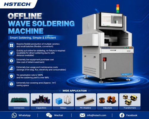 Последние блоги о компании HSTECH Offline Selective Wave Soldering Machine. Эффективное решение для сварки печатных плат.
