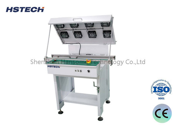 Хорошая цена. Конвейер охлаждения SMT с гладкой транспортировкой, вентиляторами, сигнальной башней и антистатическим плоским ремнем онлайн