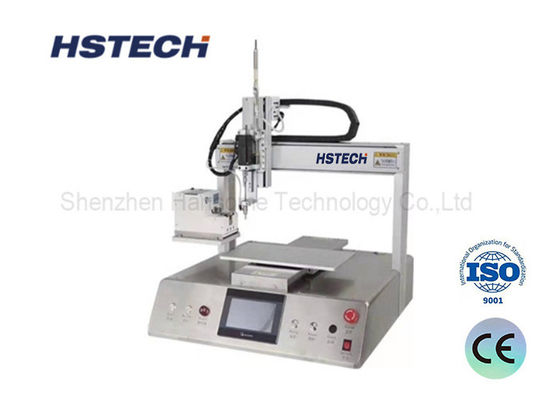 Машина для закрепления винтов на рабочем столе и с видимой работой с одной зацепной головой